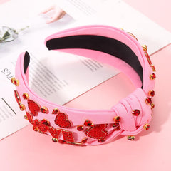 MOLOCH velvet knotted headband offers comfortable all-day wear
