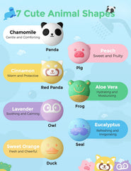Momcozy bath bombs create color swirl in warm water.