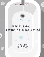 Momcozy bath bombs dissolve slowly to reveal colors.