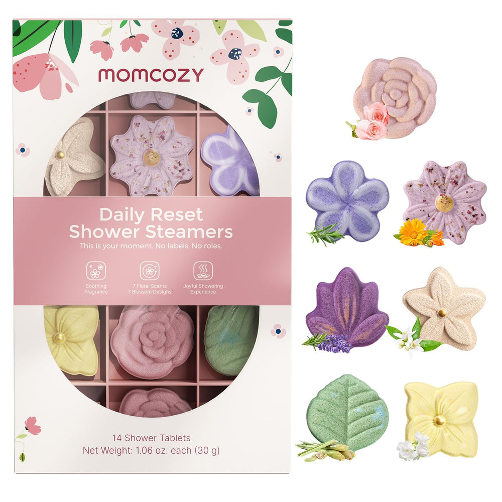 Momcozy shower steamer with rose scent for a romantic shower moment