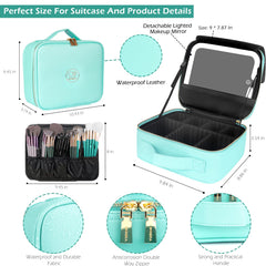 MOMIRA waterproof case protects cosmetics during travel and hotel stays.