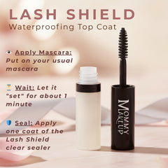 Mommy Makeup brow sealant protects brow color from fading during the day