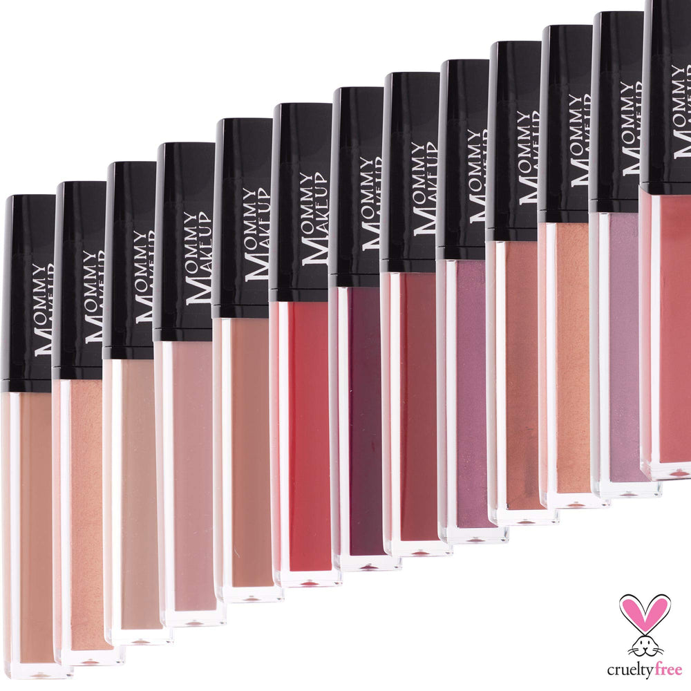 Mommy Makeup Long-Wear Lip Color delivers bold pigment in one swipe.