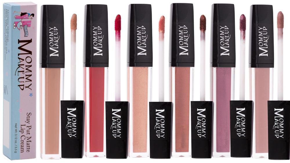 Mommy Makeup Waterproof formula keeps lips smudge-free in humidity.