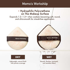 Momo's Workshop Rose Series brown-white sponge contours for precise application