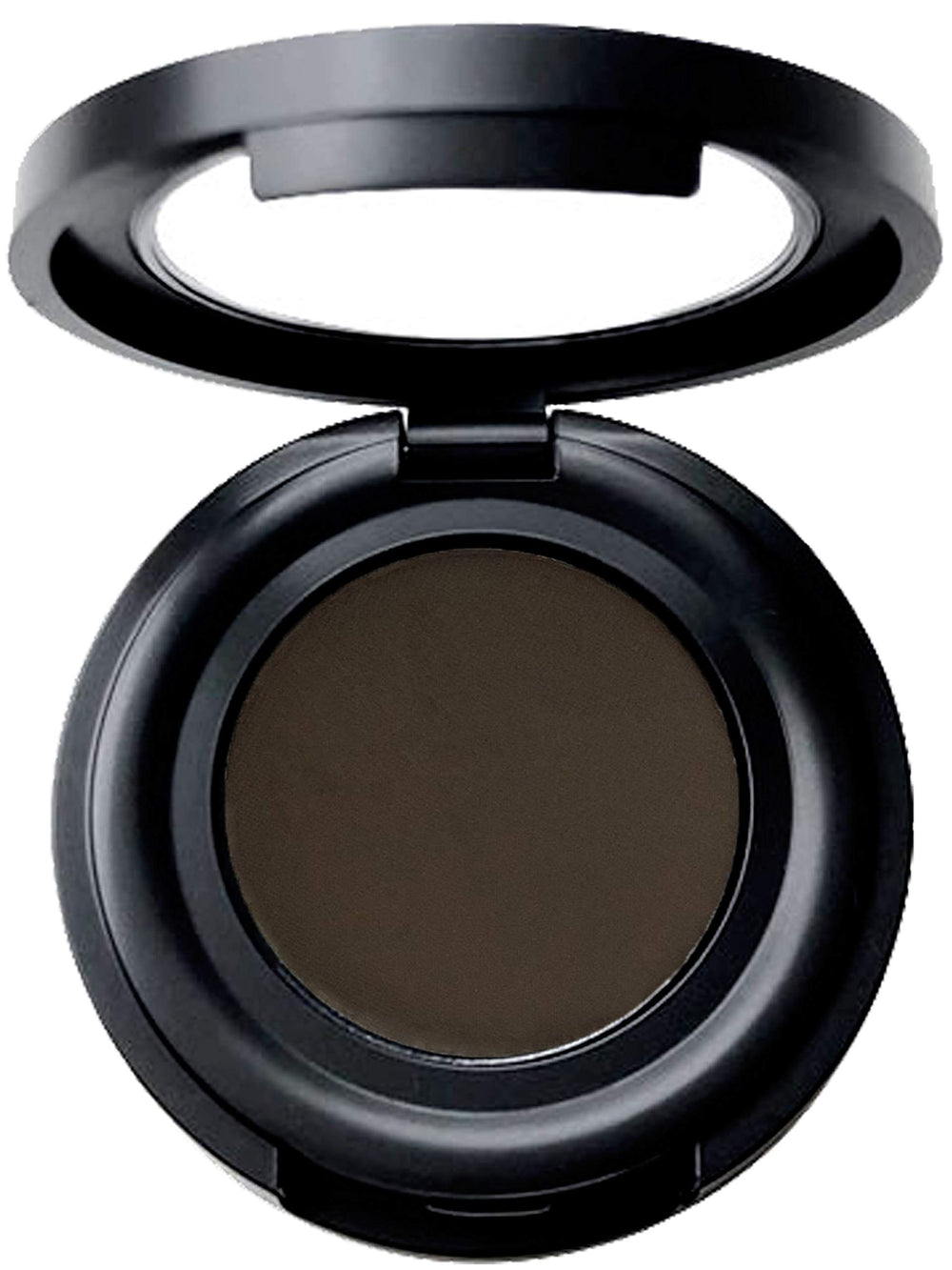 Mom's Secret Brow Powder Deep Brown compact open, for precise, long-lasting definition.
