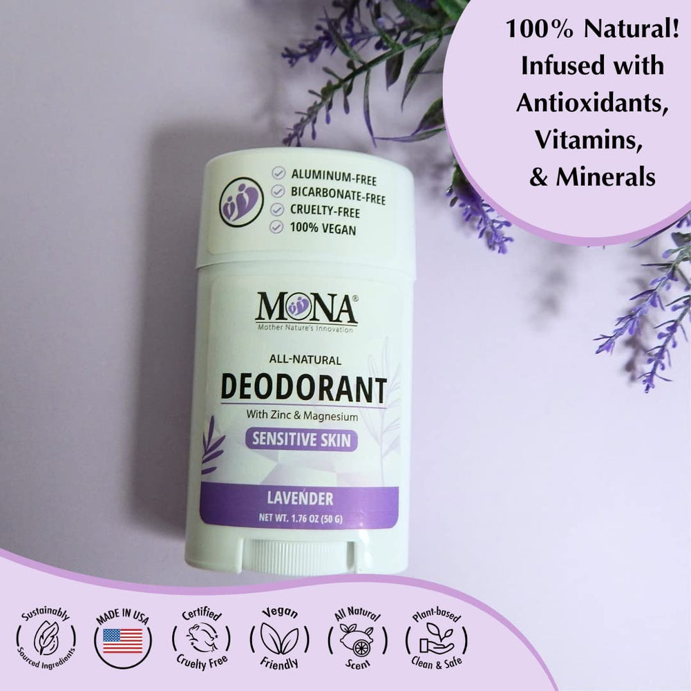 MONA ingredients magnesium oxide and zinc oxide for gentle odor control