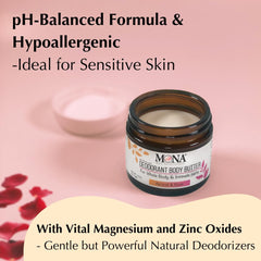 MONA moisturizing barrier after application supports comfortable skin.