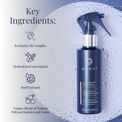 MONAT Curl Perfection Refresh Spray demonstrating frizz control on day two