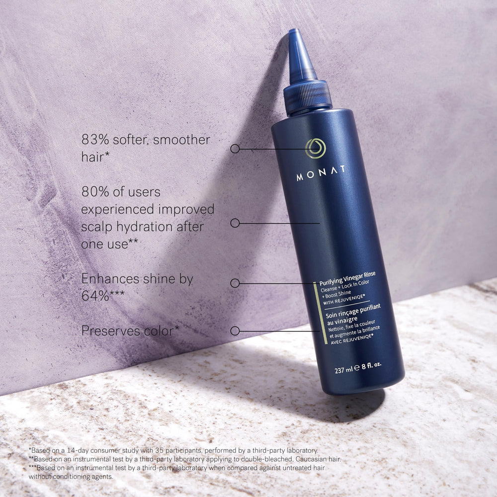MONAT makeup remover balm creates a milky lather for clean skin