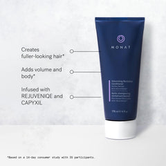 MONAT REJUVENIQE close-up shows nourished shine