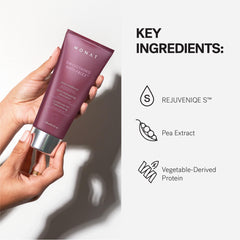MONAT damaged hair image suggests moisture restoration and softness.