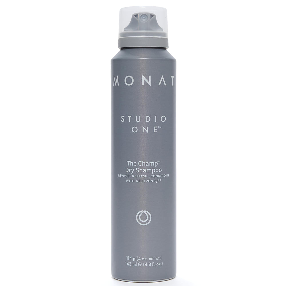 MONAT Studio One The Champ bottle pour showing instant oil absorption between washes