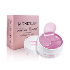 MOND'SUB under-eye patches with hydrogel texture for secure adhesion and hydration.
