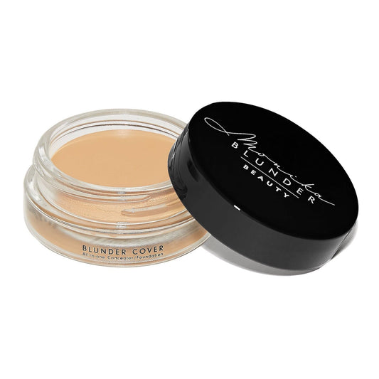 Monika Blunder Beauty Blunder Cover bottle in shade 3.5 offering a skin-like, buildable finish.