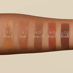 Monika Blunder Beauty Blunder Cover hand swatch demonstrates buildable coverage