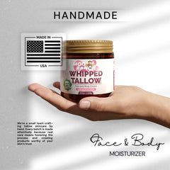 Moo Ranch whipped tallow lips application softens and protects.