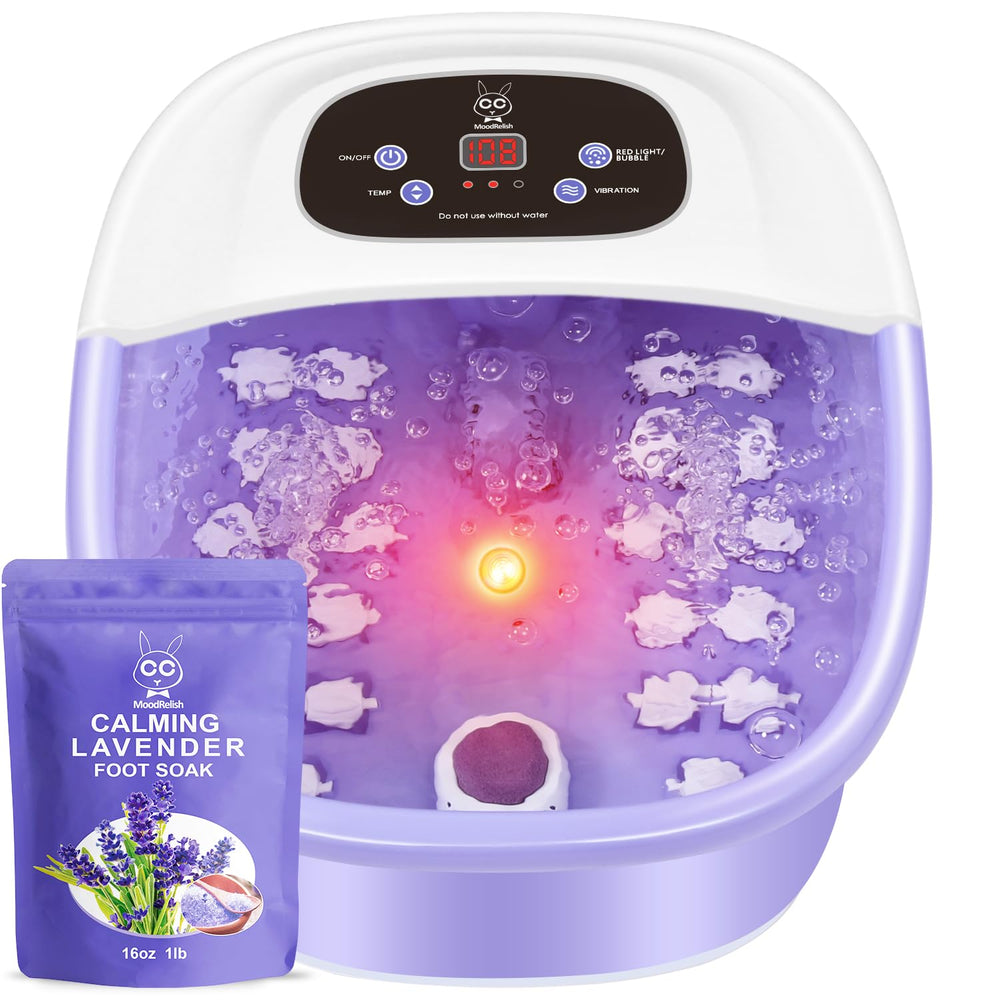 MoodRelish foot spa massager purple for at-home relaxation and spa-like care