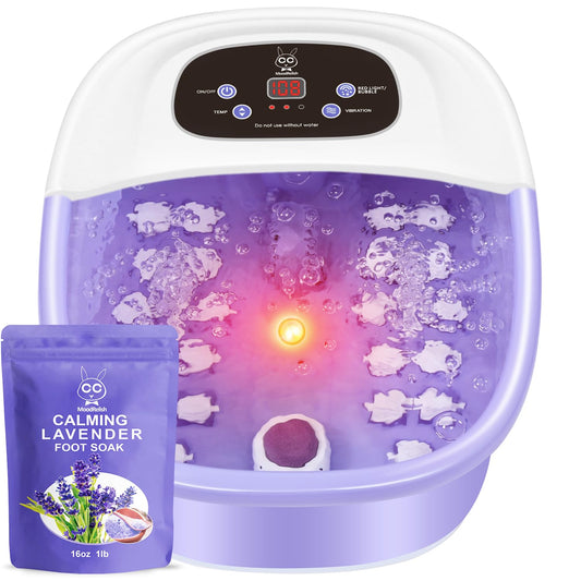MoodRelish foot spa massager purple for at-home relaxation and spa-like care
