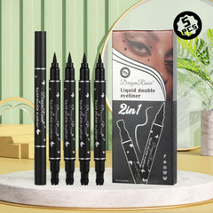 MooGlamor pen next to hand for scale illustrating compact, travel-friendly size
