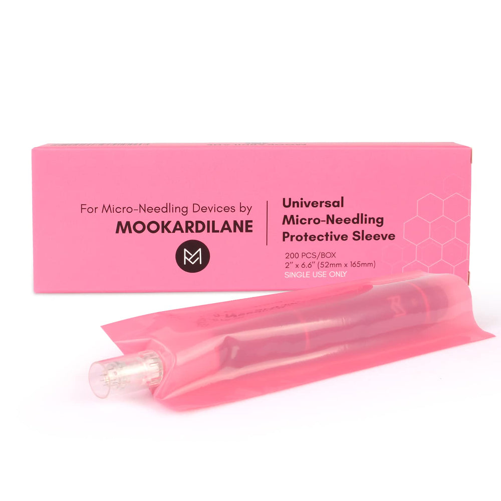 Derma Care Pen Covers with pre-punched hole for quick, hygienic use.