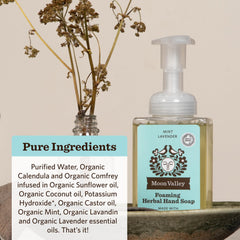 Moon Valley Organics calendula-comfrey blend for gentle cleansing