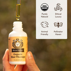 Moon Valley Organics Hair Therapy on curly hair types 2-4 for frizz management
