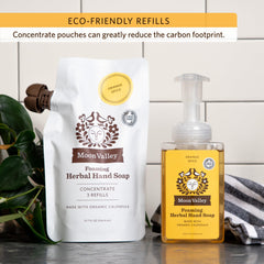 Moon Valley Organics Orange Spice concentrate for vegan, non-GMO hand wash