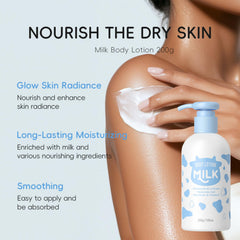 Moongaze Milk Skincare Set quick routine image showcasing a simple 5-step process