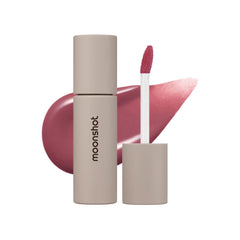Moonshot Conscious Fit Mellow Lip Stain Space Rose packaging highlights vegan formula for clean beauty.