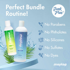 MopTop pump bottle closeup features convenient, daily-use packaging