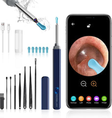 Morelax ear cleaner camera otoscope angled view for precise inspection.