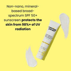 Morning Person lightweight, non-greasy SPF50 moisturizer in use.