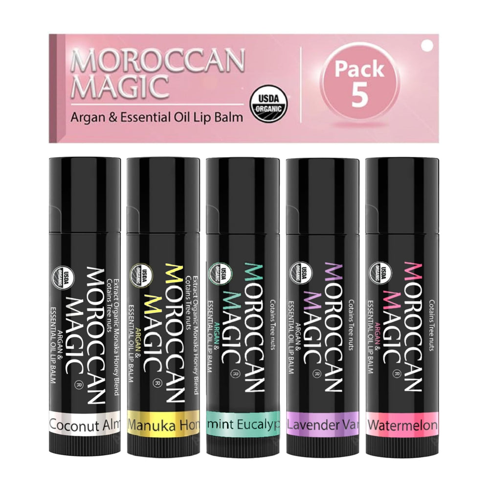 Moroccan Magic gift set packaging, a ready-to-gift lip care option with natural nourishment.