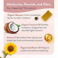 Moroccan Magic peppermint eucalyptus balm rejuvenates lips with a refreshing tingle.