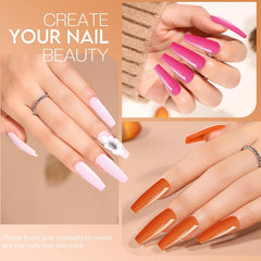 Morovan long lasting powder with self leveling surface for smooth nails