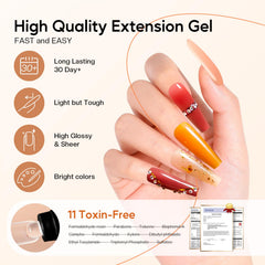 Morovan builder gel provides a sturdy structure with a smooth glide.
