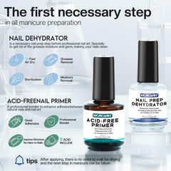 Morovan dehydrator and primer set displayed for professional nail prep.