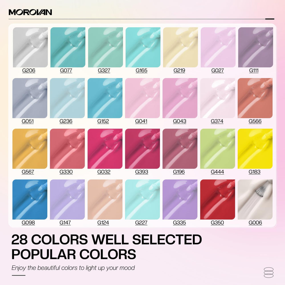 Morovan low-odor gel polish for comfortable DIY sessions