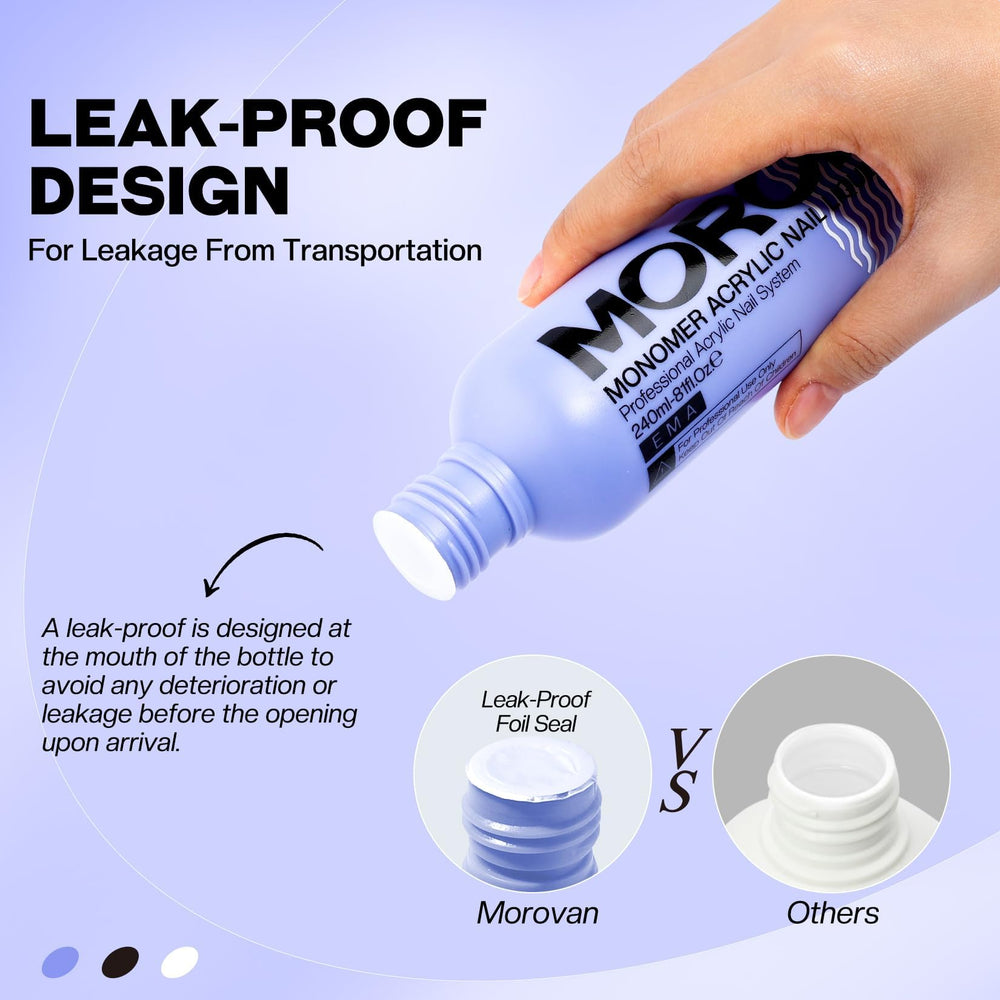Morovan MMA-free formula signals safer, lower-odor application during manicures.