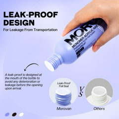 Morovan MMA-free formula signals safer, lower-odor application during manicures.