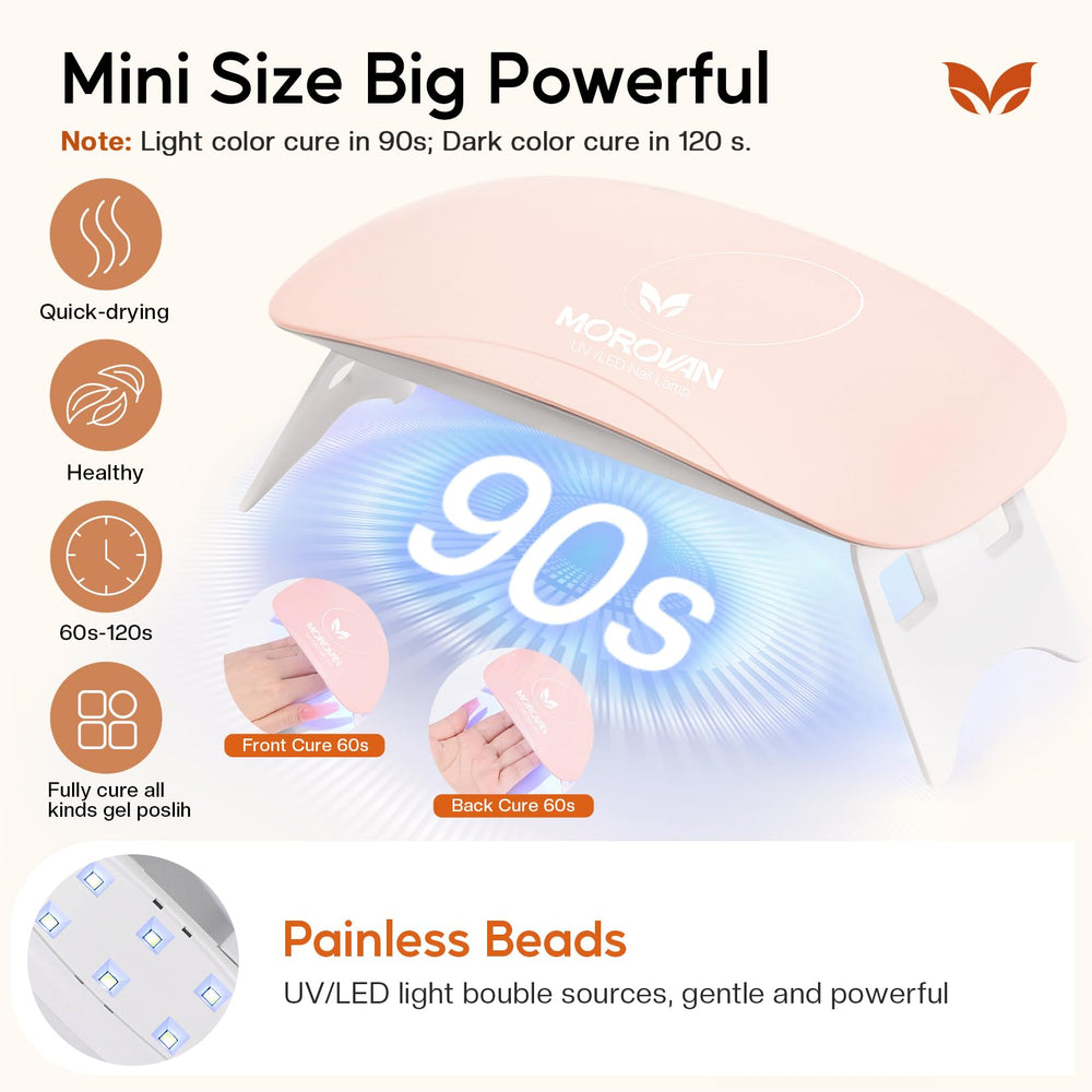 Morovan nail art stickers and rhinestones inspire creative, personalized designs.