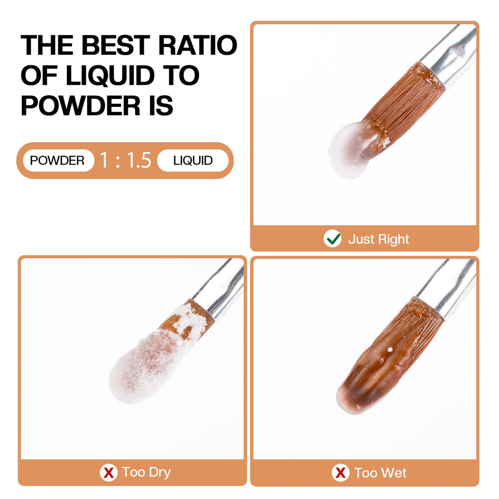 Morovan project ready powder kit with crack free durable color for nails