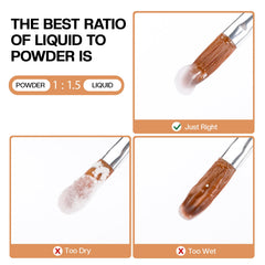 Morovan project ready powder kit with crack free durable color for nails