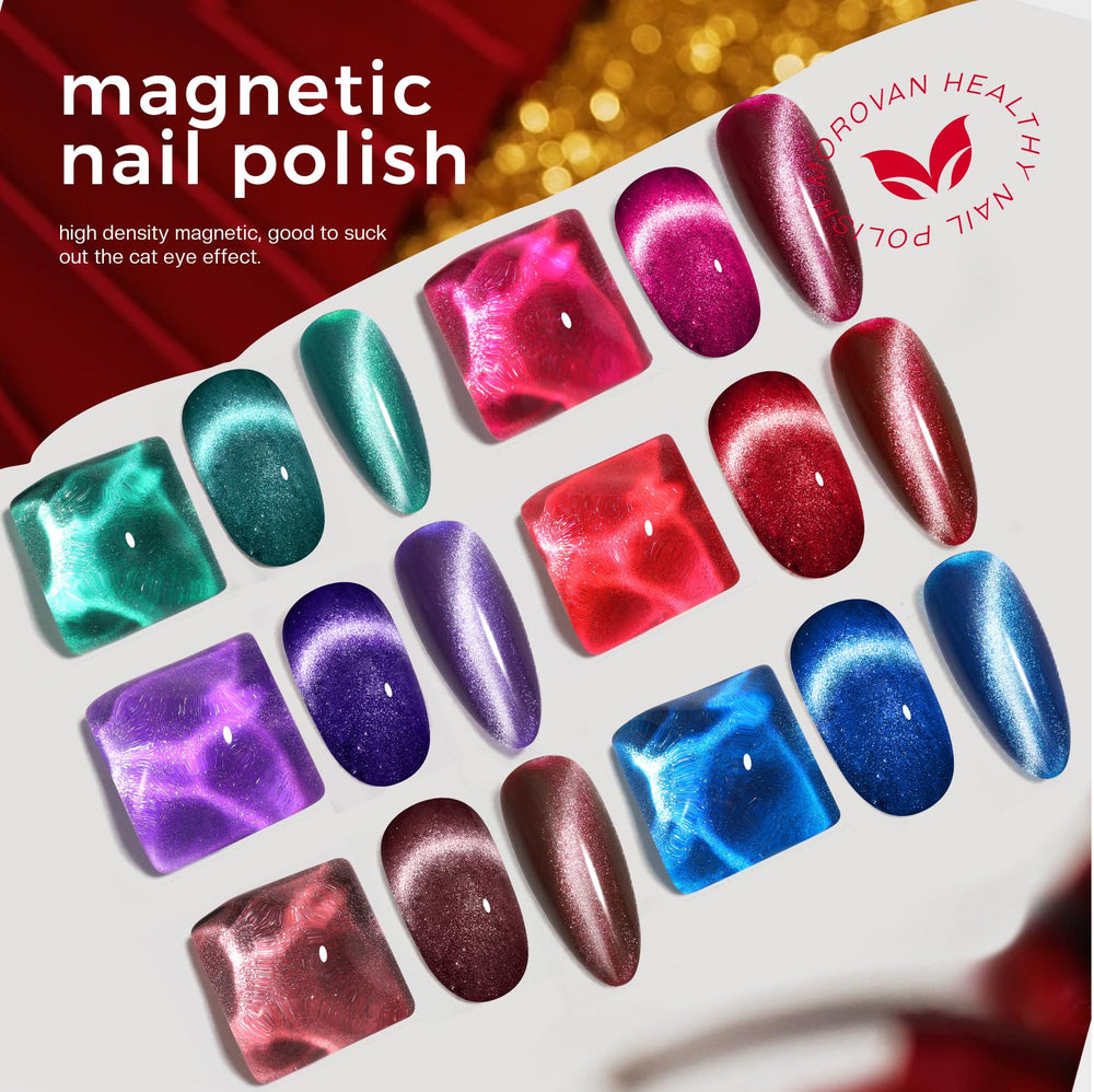Morovan red glitter nail polish adds bold shimmer for any occasion