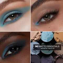 Morphe 9C compact case enables portable matte artistry.