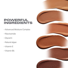 Close-up of Morphe bottle highlighting the skincare-forward design.