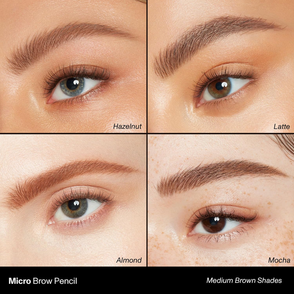 Morphe Latte brow pencil in action for quick, precise filling