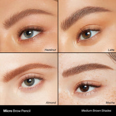 Morphe Latte brow pencil in action for quick, precise filling