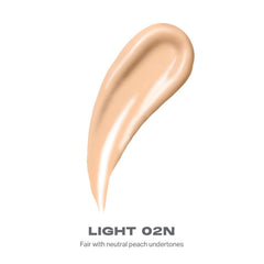 Morphe Lightform Dewy Foundation pump-dispense shows easy, buildable coverage